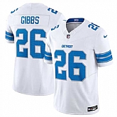 Men & Women & Youth Detroit Lions #26 Jahmyr Gibbs White 2024 F.U.S.E. Vapor Limited Stitched Jersey,baseball caps,new era cap wholesale,wholesale hats